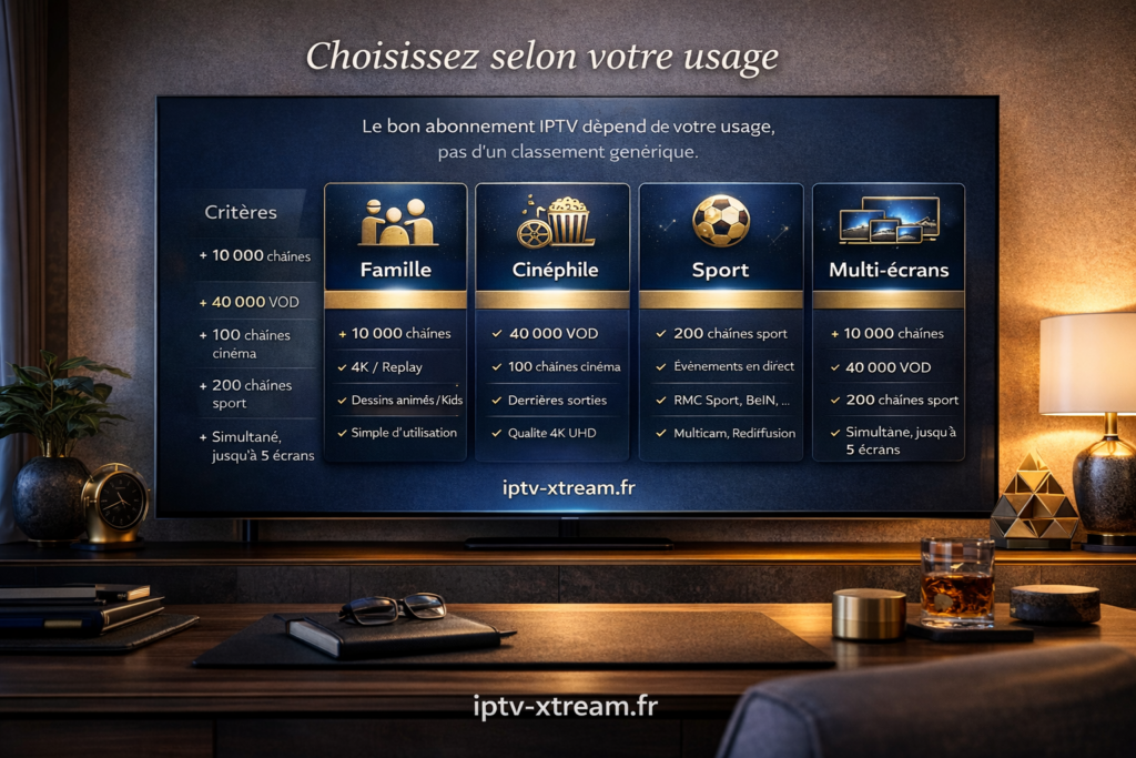 Meilleur abonnement IPTV 2026