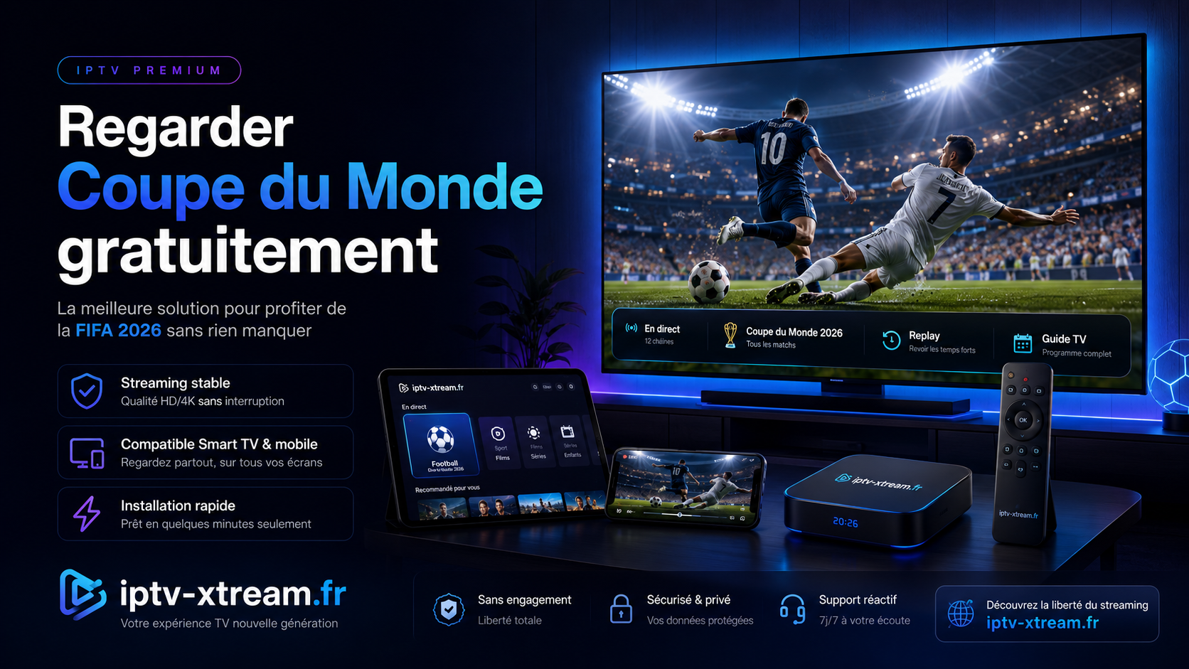 Regarder Coupe du Monde gratuitement : la meilleure solution pour ne rien manquer de la FIFA 2026